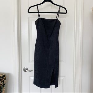 Little Black Slit Mini Dress, G by Guess, Size XS